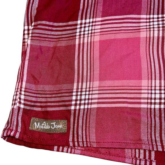 Matilda Jane Dress Brushed Flannel You & Me Plaid - Picture 7 of 11
